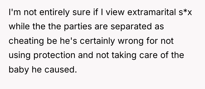 I'm not entirely sure if I view extramarital s*x while...