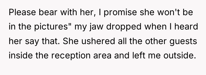 Please bear with her, I promise she won't be in...