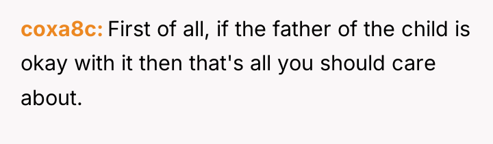 coxa8c First of all, if the father of the child...