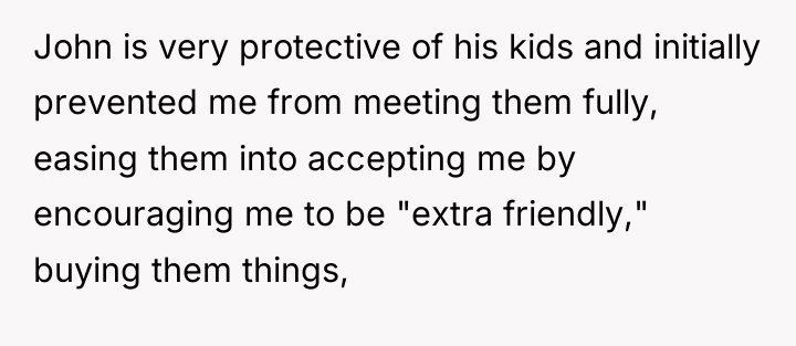 John is very protective of his kids and initially prevented...