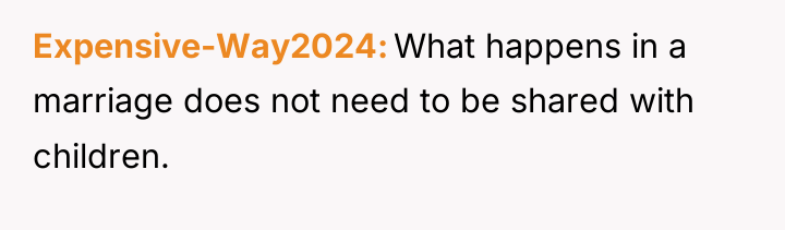 Expensive-Way2024 What happens in a marriage does not need to...