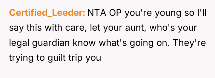 Certified_Leeder NTA OP you're young so I'll say this with...