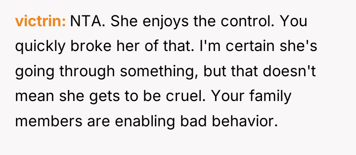 victrin NTA. She enjoys the control. You quickly broke her...