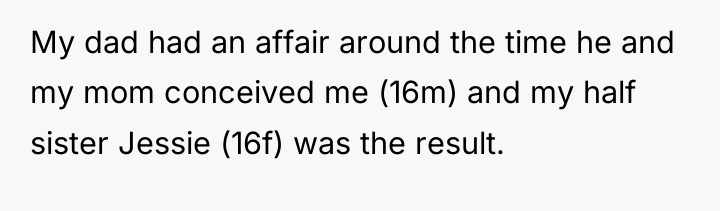 My dad had an affair around the time he and...