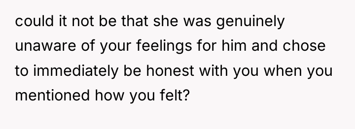 could it not be that she was genuinely unaware of...