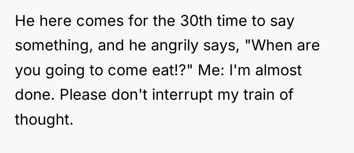He here comes for the 30th time to say something,...