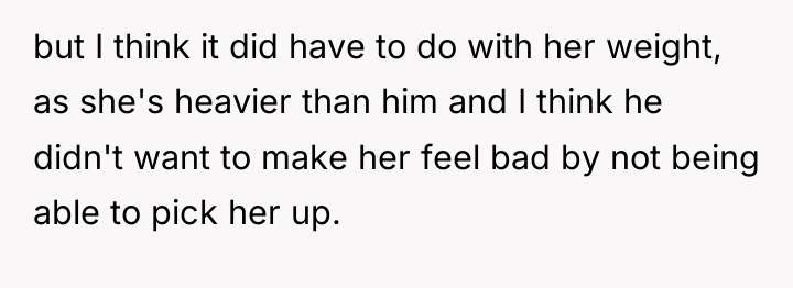 but I think it did have to do with her...