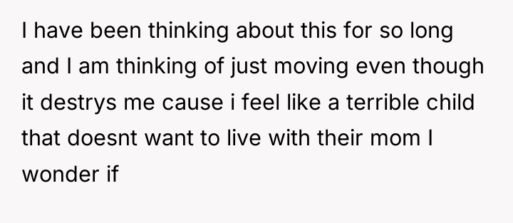I have been thinking about this for so long and...