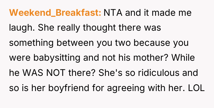 Weekend_Breakfast NTA and it made me laugh. She really thought...