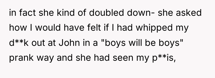 in fact she kind of doubled down- she asked how...