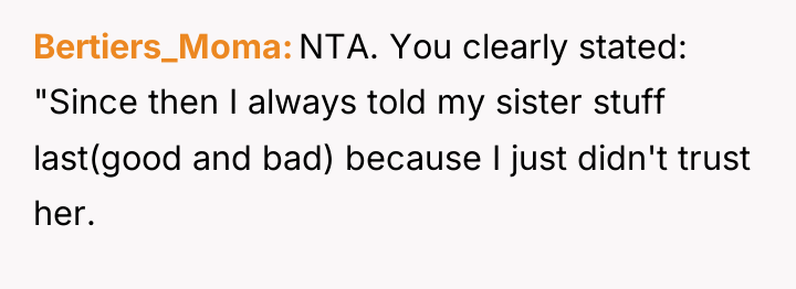 Bertiers_Moma NTA. You clearly stated: "Since then I always told...