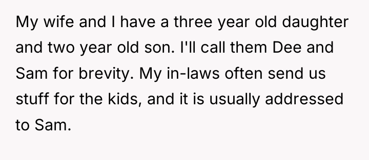 My wife and I have a three year old daughter...