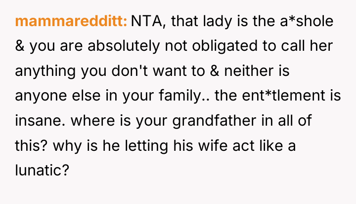 mammaredditt NTA, that lady is the a*shole & you are...