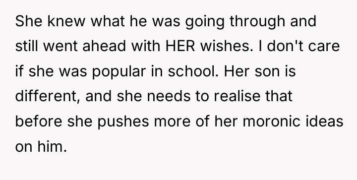 She knew what he was going through and still went...