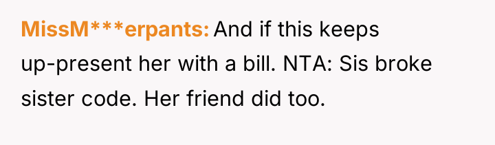 MissM***erpants And if this keeps up-present her with a bill....