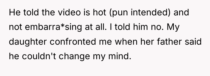 He told the video is hot (pun intended) and not...
