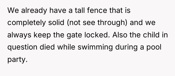 We already have a tall fence that is completely solid...