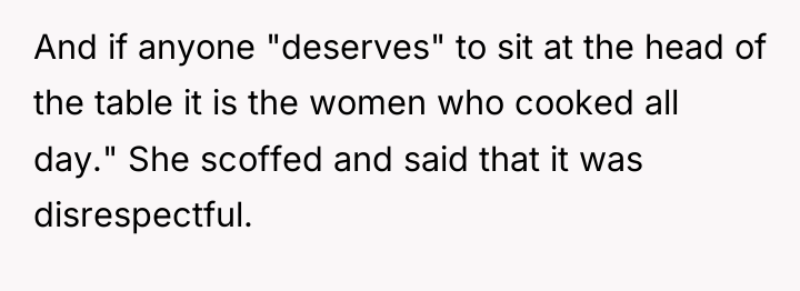 And if anyone "deserves" to sit at the head of...