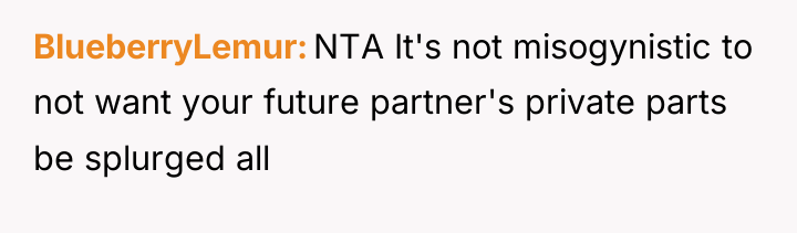 BlueberryLemur NTA It's not misogynistic to not want your future...