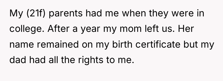 My (21f) parents had me when they were in college....