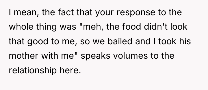 I mean, the fact that your response to the whole...
