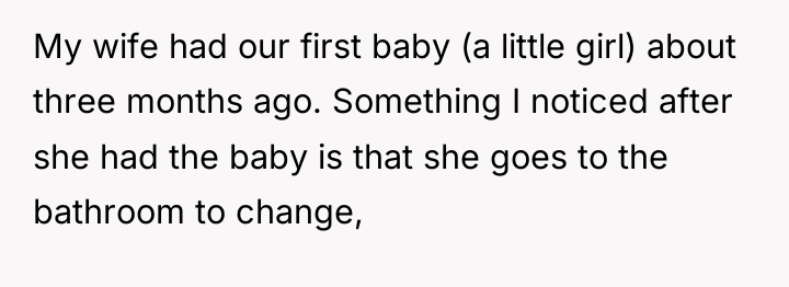 My wife had our first baby (a little girl) about...