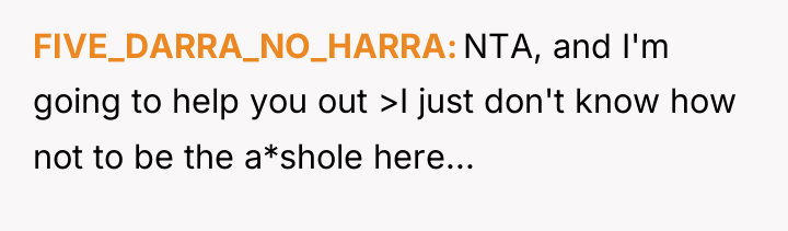 FIVE_DARRA_NO_HARRA NTA, and I'm going to help you out >I...