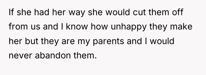 If she had her way she would cut them off...