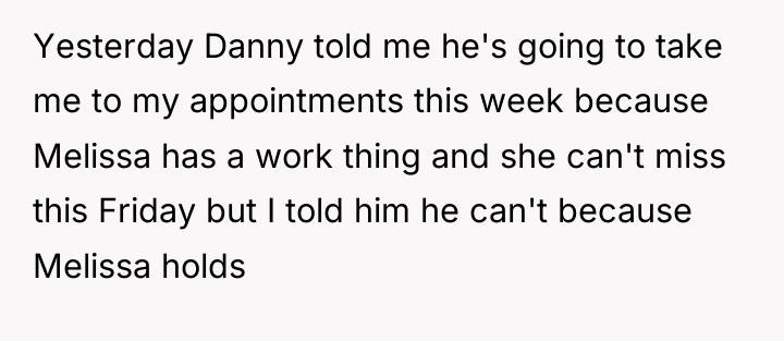 Yesterday Danny told me he's going to take me to...