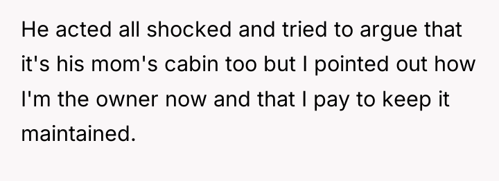 He acted all shocked and tried to argue that it's...