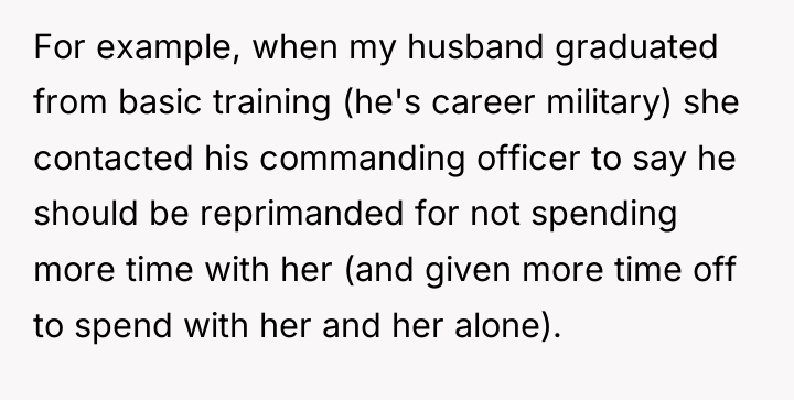 For example, when my husband graduated from basic training (he's...