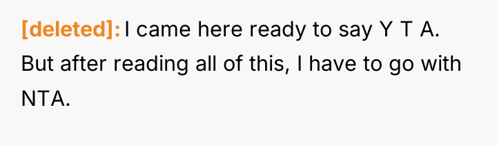 [deleted] I came here ready to say Y T A....