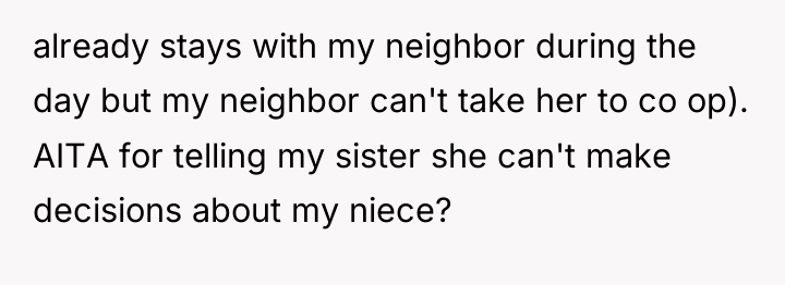 already stays with my neighbor during the day but my...