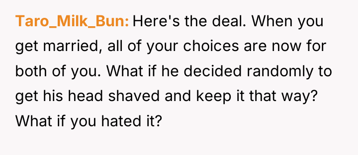 Taro_Milk_Bun Here's the deal. When you get married, all of...