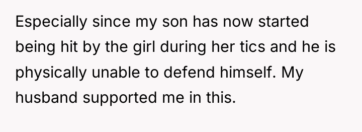 Especially since my son has now started being hit by...