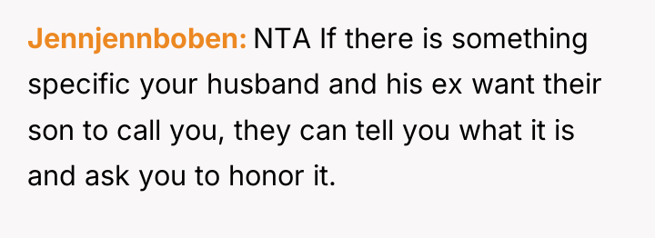 Jennjennboben NTA If there is something specific your husband and...