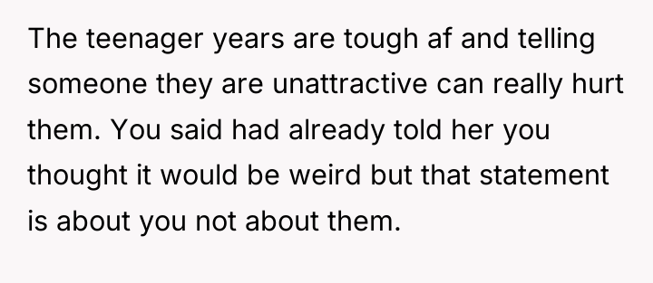 The teenager years are tough af and telling someone they...