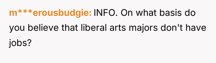 m***erousbudgie INFO. On what basis do you believe that liberal...