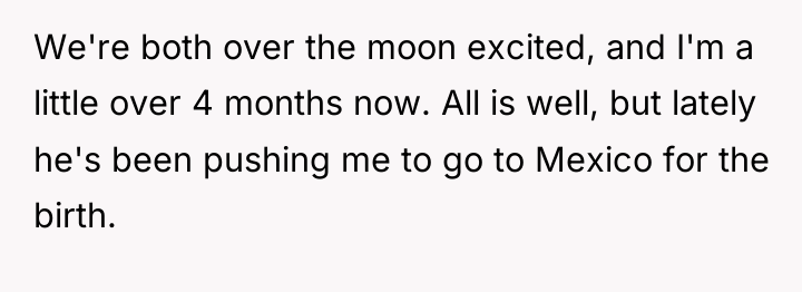 We're both over the moon excited, and I'm a little...