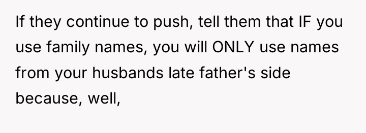 If they continue to push, tell them that IF you...