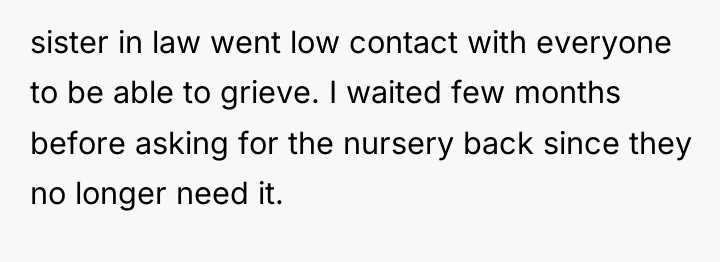 sister in law went low contact with everyone to be...