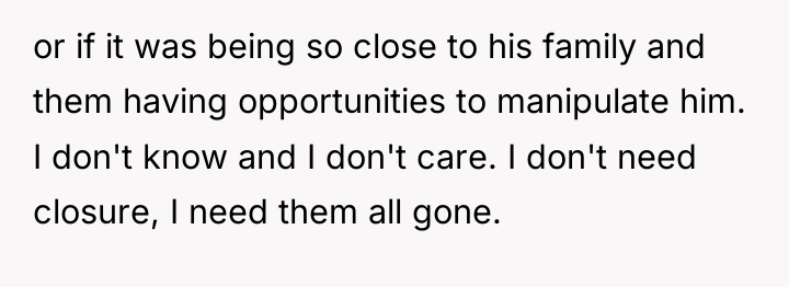 or if it was being so close to his family...