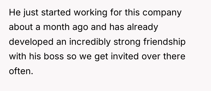 He just started working for this company about a month...
