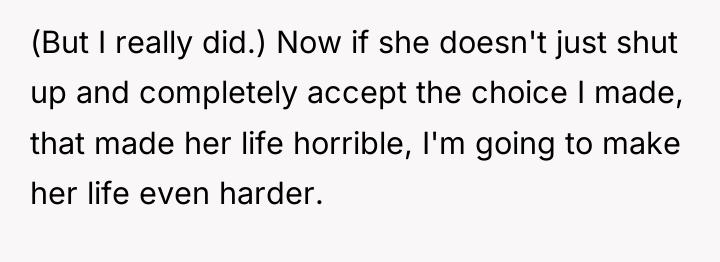 (But I really did.) Now if she doesn't just shut...