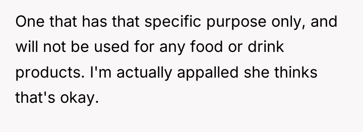 One that has that specific purpose only, and will not...