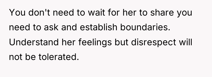 You don't need to wait for her to share you...