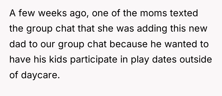 A few weeks ago, one of the moms texted the...