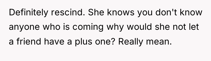 Definitely rescind. She knows you don't know anyone who is...