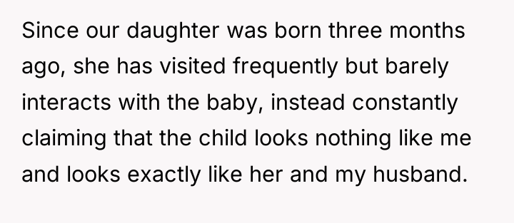 Since our daughter was born three months ago, she has...