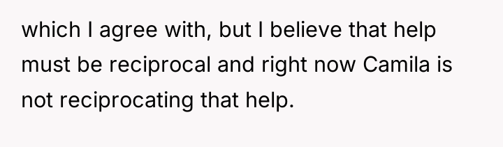 which I agree with, but I believe that help must...